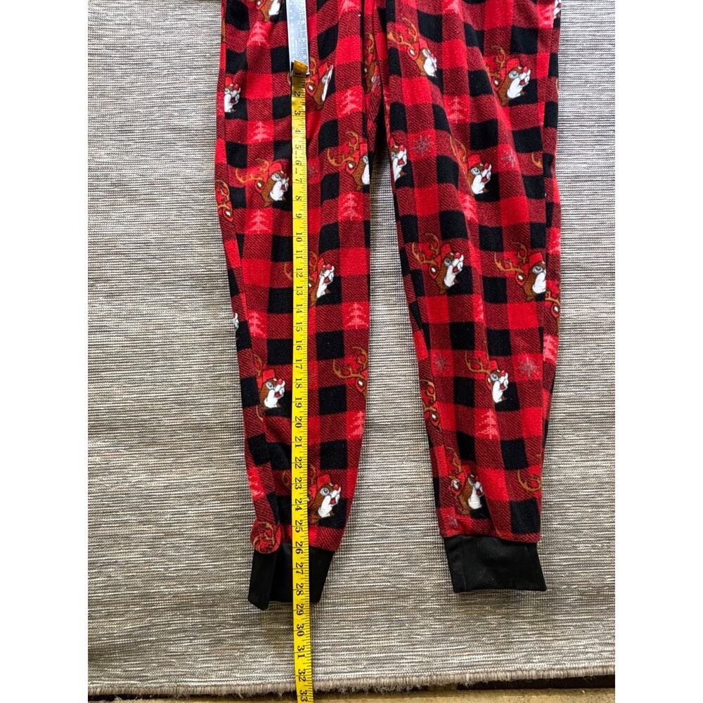 Buc-ees Red and Black Hooded Beaver Union Suit Womens Size L/XL - Picture 9 of 9